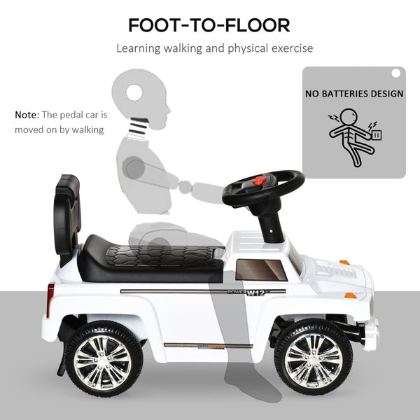 English Elm Kids Foot to Floor Suv Push Ride on Toy with Horn Lights Storage and Stable Base W2225P155619