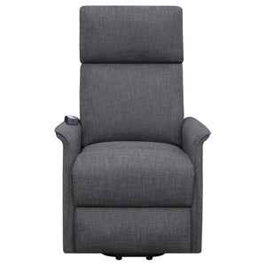 English Elm Charcoal Power Lift Recliner with Massage Function, Memory Foam Pocket Coil Seat & Smooth Recline B062P153841