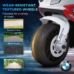 English Elm 6v Bmw Licensed Toddler Ride on Motorcycle Three Wheel Electric Toy with Lights W2225P155640