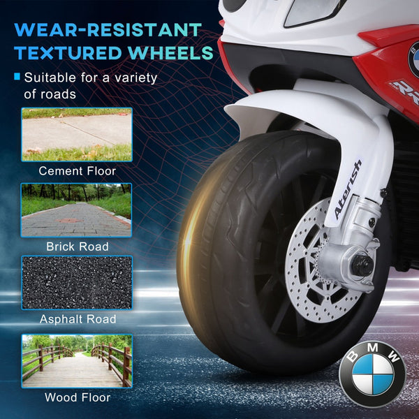 English Elm 6v Bmw Licensed Toddler Ride on Motorcycle Three Wheel Electric Toy with Lights W2225P155640