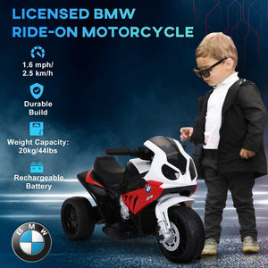 English Elm 6v Bmw Licensed Toddler Ride on Motorcycle Three Wheel Electric Toy with Lights W2225P155640