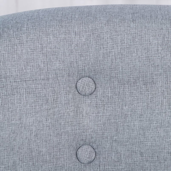 English Elm 2-Seat Kids Sofa Linen with Wooden Frame, Cozy 11" Seat for Ages 3-7, Durable Lightweight Gray W2225P155611