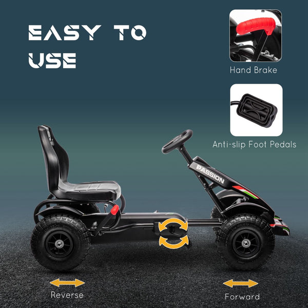 English Elm Youth Steel Frame Kick Scooter with Dual Caliper Brakes and 12 Inch Inflatable Tires W2225P155615