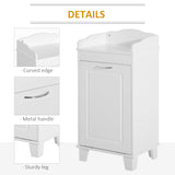 English Elm 31" Tilt Out Laundry Hamper, Free Standing Home Organizer Hamper, Bathroom Storage Cabinet, White