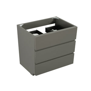 English Elm Alice-36F-102,Floor Cabinet - Stylish Gray Storage Solution With 3 Soft-Close Drawers, Pre-Assembled W1865107752