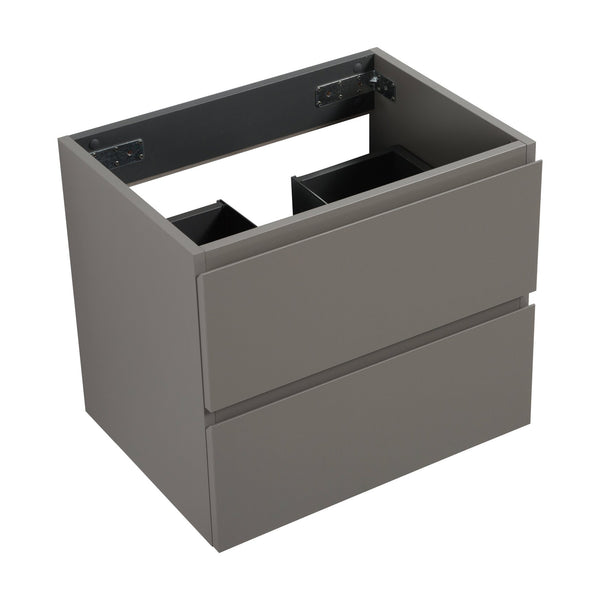 English Elm Alice-30W-102,Wall modern gray wall-mounted vanity WITHOUT BASIN — 20% more storage, dual soft-close drawers W1865110045