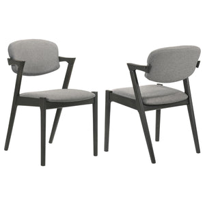 English Elm Brown Grey and Black Dining Chair (Set Of 2)