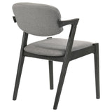 English Elm Brown Grey and Black Dining Chair (Set Of 2)