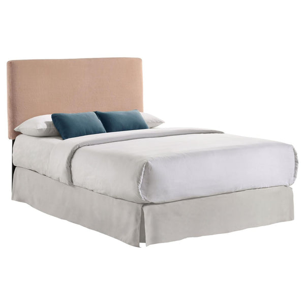 English Elm Blush Plush Upholstered Headboard Art Deco Glam Bedroom Foam Padded Hardwood Frame B062P153877