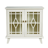 Hearth and Haven Storage Cabinet with Shelf, White Sideboard Cabinet For Living Room, Hallway, Dining Room, Entryway W965141553