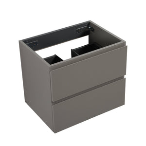English Elm Alice-24W-102,Wall Mounted Gray Vanity Cabinet With 2 Drawers – Modern Style, Pre-Assembled Storage Solution W1865107117