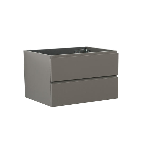 English Elm Alice-36W-102,Wall gray modern wall-mount vanity WITHOUT basin — 20% more storage, dual soft-close drawers W1865110046