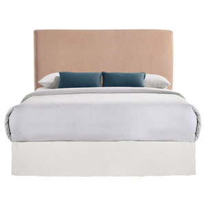 English Elm Blush Plush Upholstered Headboard Art Deco Glam Bedroom Foam Padded Hardwood Frame B062P153877