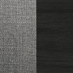 English Elm Brown Brown Grey Upholstered Dining Chairs Set of 2 – Mid-Century Z-Shape Vintage Flair, Black Frame Finish B062P153895