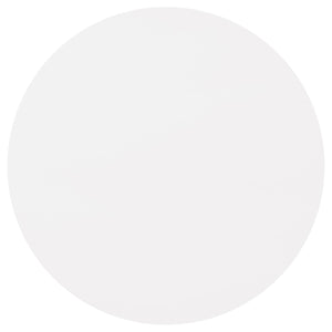 English Elm Matte Round Dining Table 40" | Mid-Century Modern Matte White Top, Natural Angled Legs, Compact Chic B062P153868