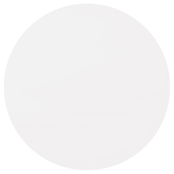 English Elm Matte Round Dining Table 40" | Mid-Century Modern Matte White Top, Natural Angled Legs, Compact Chic B062P153868