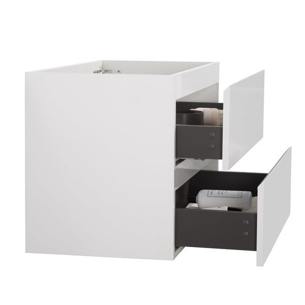 English Elm Alice-30W-201, Alice-30W-201: Modern Wall-Mount Bathroom Cabinet In White With Two Soft-Close Drawers, Pre-Assembled W1865107114