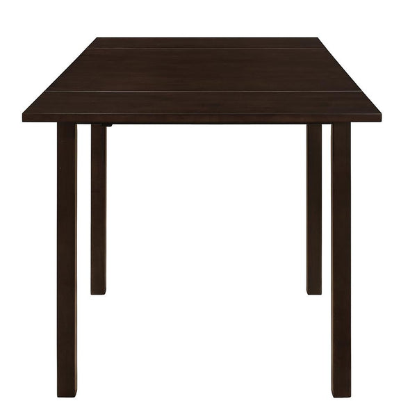 English Elm Cappuccino Compact Drop Leaf Dining Table — Space-Saving 30" to 52" Convertible Table for Small Homes B062P153873