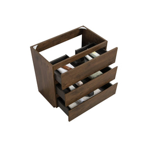 English Elm Alice-30F-105,Floor Cabinet In Rich Walnut – Pre-Assembled With 3 Drawers For Ultimate Storage Solutions W1865107748