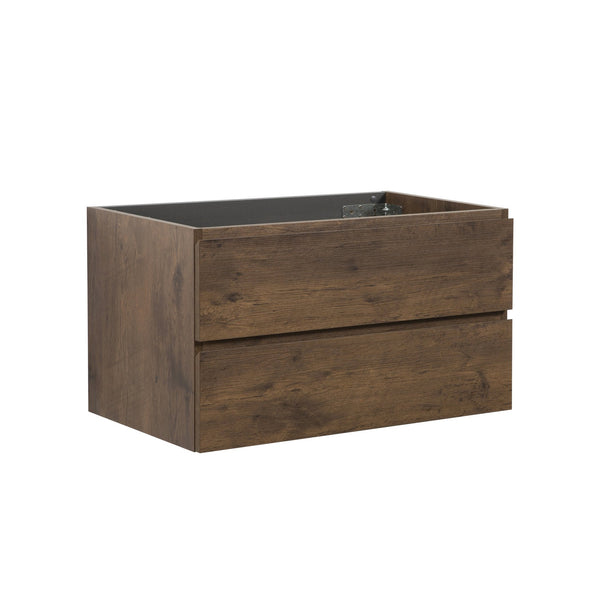English Elm Alice-36W-105,Wall Mount Cabinet, Walnut Finish, Pre-Assembled, 2 Drawers For Stylish Bathroom Storage W1865107125