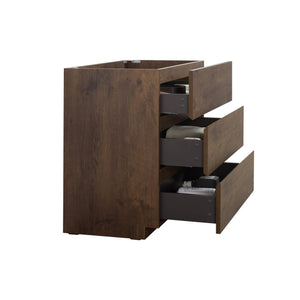 English Elm Alice-30F-105,Floor Cabinet In Rich Walnut – Pre-Assembled With 3 Drawers For Ultimate Storage Solutions W1865107748