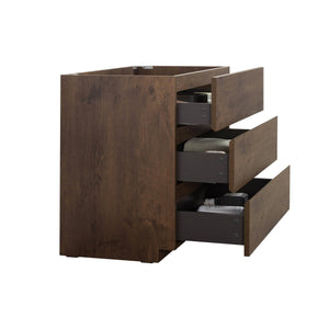 English Elm Alice-36F-105,Floor Cabinet - Modern Walnut Design With 3 Spacious Drawers, Pre-Assembled Storage Solution W1865107749