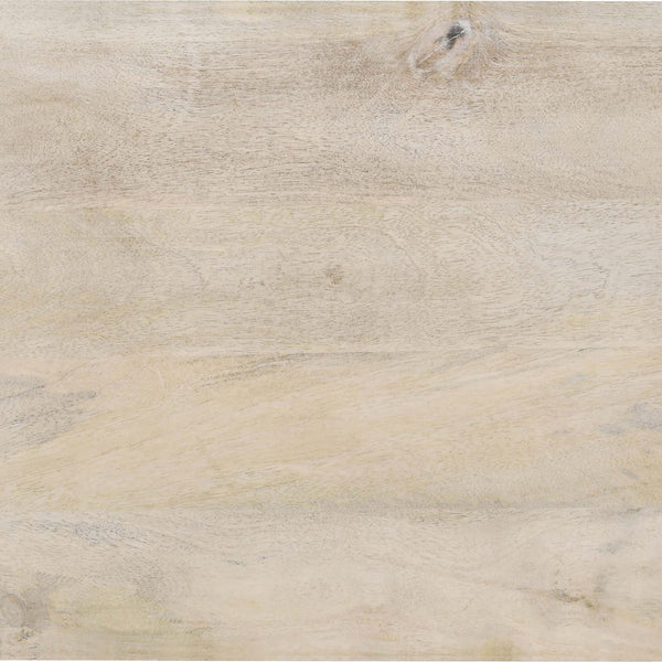 English Elm White Washed Mango Wood Accent Cabinet with Lattice Door, Drawer & Black Metal Hardware, Eco-Friendly Storage (22"H x 18"W x 14"D) B062P153881