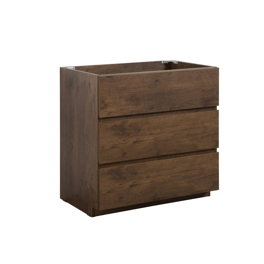 English Elm Alice-36F-105,Floor Cabinet - Modern Walnut Design With 3 Spacious Drawers, Pre-Assembled Storage Solution W1865107749