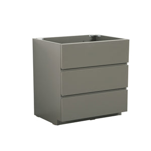 English Elm Alice-36F-102,Floor Cabinet - Stylish Gray Storage Solution With 3 Soft-Close Drawers, Pre-Assembled W1865107752