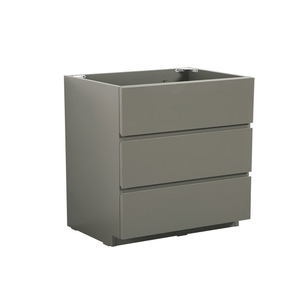 English Elm Alice-36F-102,Floor Cabinet - Stylish Gray Storage Solution With 3 Soft-Close Drawers, Pre-Assembled W1865107752