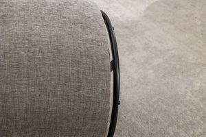 English Elm 037-chenille Swivel Barrel Accent Chair with Metal Ring Base for Living Room W527P143655