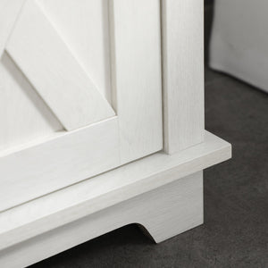 English Elm Kleankin Farmhouse Under Sink Bathroom Cabinet With Double Doors & Open Shelves For Stylish Storage W2225P156089