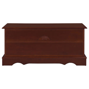 English Elm Warm Lonergan Cedar Chest - Spacious 41" x 19.5" x 25.5" Cedar Storage with Floral Motif, Freshness-preserving Elegance B062P153913