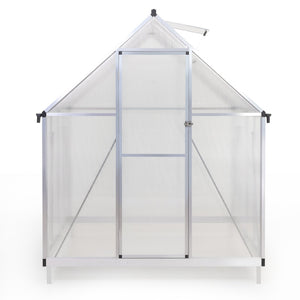 English Elm 6x8 Polycarbonate Walk-in Greenhouse Aluminum Frame Four Season Backyard Garden W2181P156139