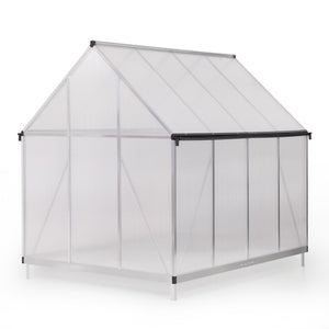 English Elm 6x8 Polycarbonate Walk-in Greenhouse Aluminum Frame Four Season Backyard Garden W2181P156139