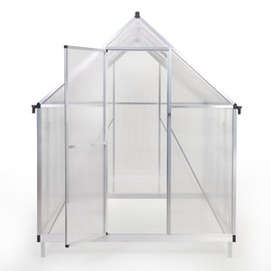 English Elm 6x8 Polycarbonate Walk-in Greenhouse Aluminum Frame Four Season Backyard Garden W2181P156139