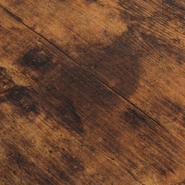 English Elm ightstand Rustic Brown & Black Nightstand with 2 Drawers, Solid Wood Legs, 66lb Top Capacity, Storage Elegance for Bedroom W2181P156142