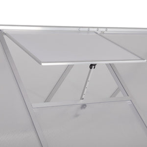 English Elm 6x8 Polycarbonate Walk-in Greenhouse Aluminum Frame Four Season Backyard Garden W2181P156139