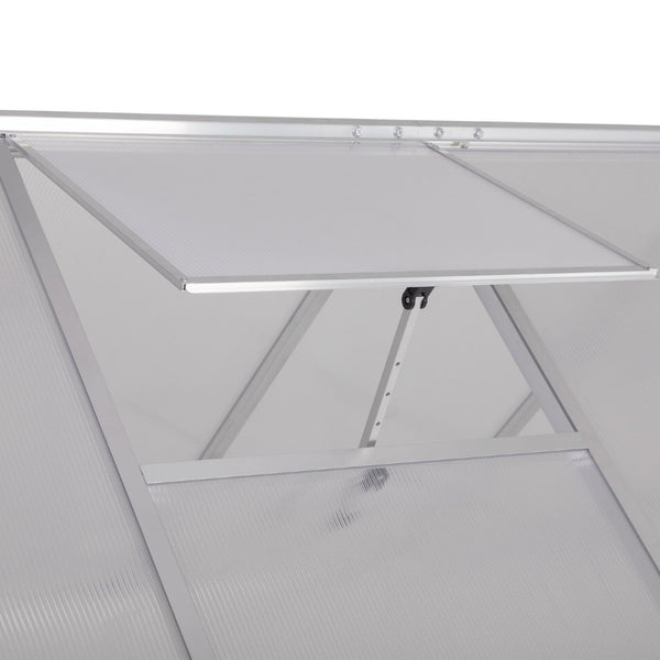 English Elm 6x8 Polycarbonate Walk-in Greenhouse Aluminum Frame Four Season Backyard Garden W2181P156139
