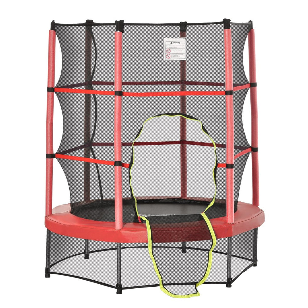 English Elm 5ft Kids Springless Trampoline Bungee Cord Bounce with Safety Net Toddler Play W2225P156185