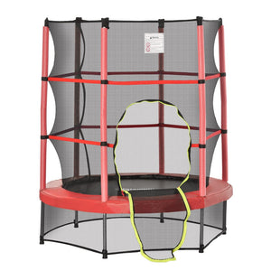 English Elm 5ft Kids Springless Trampoline Bungee Cord Bounce with Safety Net Toddler Play W2225P156185