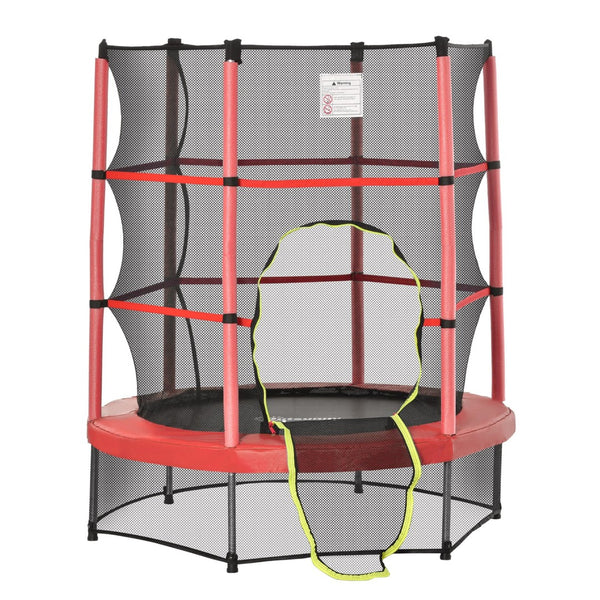 English Elm 5ft Kids Springless Trampoline Bungee Cord Bounce with Safety Net Toddler Play W2225P156185