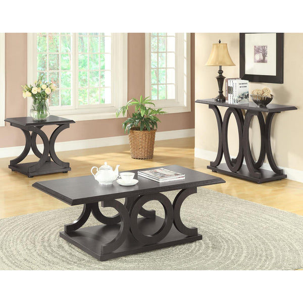 English Elm Cappuccino C-Shaped End Table – Contemporary Artistry Meets Functionality For Small Spaces & Storage B062P153619