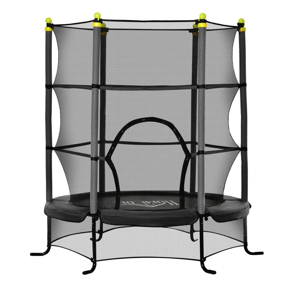 English Elm Soozier Kids Trampoline Bungee Spring Free Safety Net Indoor Outdoor Bouncer W2225P156305