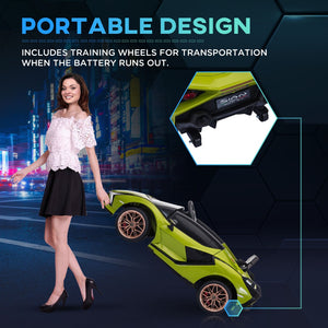 English Elm Aosom Mercedes Slc 300 Kids 12v Ride on Car with Remote Suspension and Lights W2225P156348