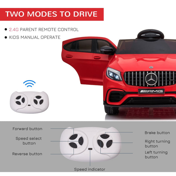 English Elm Aosom Bmw 507 Licensed Kids 12v Ride on Car with Remote Suspension and Retro Style Red W2225P156321