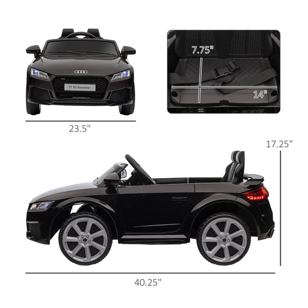 English Elm Aosom Licensed Audi Tt Rs 6v Kids Ride on Car with Remote Suspension and Music W2225P156314