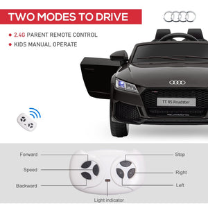 English Elm Aosom Licensed Audi Tt Rs 6v Kids Ride on Car with Remote Suspension and Music W2225P156314