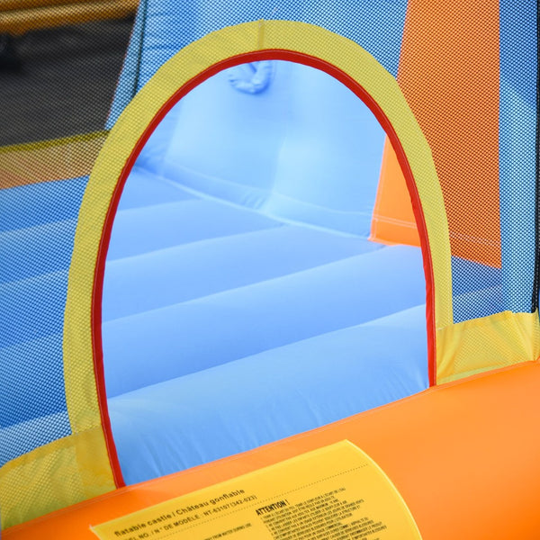 English Elm Outsunny 5in1 Inflatable Backyard Water Park Bounce House with Slide Climbing Wall W2225P156335
