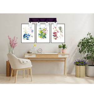 English Elm Modern 4-Light Vanity Sconce Oil-Rubbed Bronze with Clear Glass Shades — Industrial Farmhouse Look, Dimmable B130P148047